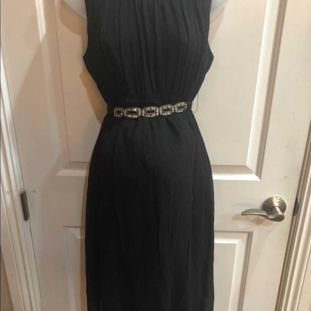 Mimi Maternity small black dress with belt